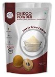 FZYEZY Natural Freeze Dried Chikoo Fruit Powder for Kids and Adults | Camping Vegan snacks dried Healthy Fruit Powder | Survival food | freeze-dried Sapota fruit Powder |Pantry groceries dehydrated Powder | 250 gm