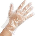 D.A.Y. Republic 150 Pack Disposable Gloves, Clear Polythene, Latex and Powder Free, Cleaning Gloves for Kitchen, Ideal as Catering, DIY and Hair Dye Gloves