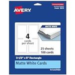 Avery Printable Rectangle Cards, 3.