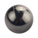 DEWHEL Round Ball Billet M12x1.25 5 Speed Short Throw Shifter Shift Knob MT Manual Gearbox Screw On Titanium