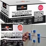 Good XEN Tile Leveling System – 1,500 Pcs Tile Spacers to get Perfect Spacing Every Time – Tile Leveling Clips for Ceramic or Stone Installation -Tile Spacers Leveling System for Even Grout Lines.