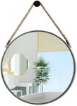 POZINO Round Mirror, Rope Hanging M