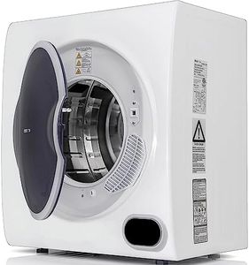 Deco Home 1400W Front Load Laundry Tumble Dryer Machine with Stainless Steel Tub, 4 Drying Programs, Automatic Humidity Sensor, LCD Touch Panel, Exhaust Pipe