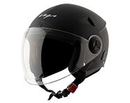 Vega Blaze Dx Open Face Helmet Dull Black, Size:L(59-60 cm)