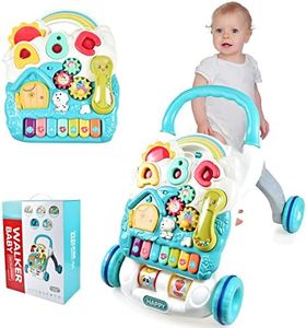 CEMIRK Baby Walker, Interactive Activity Center with Shapes, Sounds, Music, Phrases, Pretend Play and More - Gift for babyies from 6 Months, 1, 2 & 3 Year Old, Boys & Girls