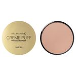 Max Factor Creme Puff Pressed Compact Powder, Glowing Formula for All Skin Types, 50 Natural, 21 g