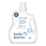 ATTITUDE Baby Laundry Detergent Liquid, Made in Canada, EWG Verified, Safe for Baby Clothes, Infant and Newborn, Naturally Derived, HE Compatible, Soothing Chamomile, 80 Loads, 2 L (AMAZON EXCLUSIVE)