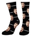 DPDP Personalized Face Socks with Photo,Custom Socks with Picture, Valentine's Day Christmas Father‘s Day Gifts for Men