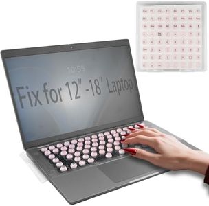 Ivaso Generic Laptop Keyboard Cover for Long Nails with Raised Keys, Compatible with HP/DELL/Mac/Lenovo/Acer/Asus/Samsung12-18" Notebook Computer (Hemisphere)