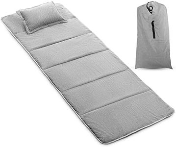 Alpcour Mattress Pad for Camping Cot – Ultra Plush Corduroy Cot Topper w/ Matching Pillow & Storage Carry Case – Easy Clean, Foldable, Compact Design for Outdoor Travel, Hiking & Backpacking – 75x28��”