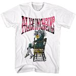 Alice in Chains T Shirt Alice Mens Short Sleeve T Shirts 90s Music Vintage Style Graphic Tees, White, Large