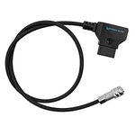 KONDOR BLUE 20" D-Tap to BMPCC 4K/6K Power Cable for Blackmagic Pocket Cinema Camera 4K and 6K Gold Mount V Mount Battery P TAP Weipu (20 Inches)