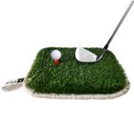 UltiRough 40 Mini : Golf Mat for Indoor & Outdoor Practice - Realistic Feel Golf Practice Mat-Master Any Course with This Durable Rough Mat & Realistic Turf