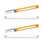 Wipro Garnet Linear under Cabinet Light | Warm White (2700K) | Comforting Light for home, kitchen, drawing room cabinets | 5w LED Light with surge protection upto 2.5KV | 1FT Light | Pack of 2