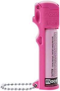 Mace Brand Personal Pepper Spray (Hot Pink) – Accurate 12’ Powerful Pepper Spray with Flip Top Safety Cap, Leaves UV Dye on Skin – Great for Self-Defense