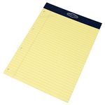 [Pack of 5] Memory Aid A4 Yellow 50 Sheet (100 Page) Paper Notepad Refill Legal Lined Writing Pads