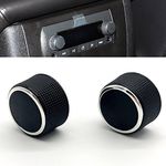 Kallia Kerman 2 PC Rear Radio Audio Volume Control Knob Dial Tuner for 07-13 Chevy Tahoe Chevrolet Silverado GMC Acadia Sierra Denali Yukon GM 22912547 Radio Repair Kit Replacement Button