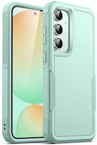 JETech Case for Samsung Galaxy S24 FE, Heavy Duty Dual-Layer Protection, Rugged Tough Shockproof Phone Cover with Matte Design (Mint Green)