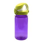 Nalgene Leak Proof Everyday Kids' Outdoor Water Bottle available in Purple with green cap - 12 oz (0.35 Liter)
