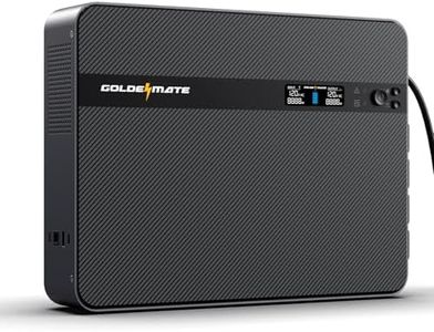 GOLDENMATE 1500VA/1000W Lithium UPS Battery Backup & Surge Protector, LiFePO4 Backup Battery(230Wh), Sinewave UPS with 8 Outlets & 2 USB Ports, Built-in Emergency Light, Wall Mount, LCD Display