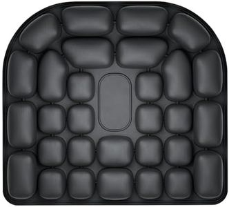 Portable Travel Cushion, 3D Air Cell Seat Cushion for Hemorrhoid and Tailbone Pain Relief, Manual Press Inflateable Seat Cushion for Long Sitting in Airplane Wheelchair, Car Set, Office Chair