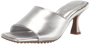 Anne Klein Women's Jasmine Heeled Sandal, Silver, 4.5 UK