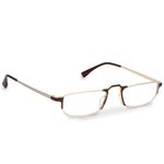 DR.HARMANN'S READING GLASSES® METAL FULL RIM READERS FITTED WITH BLUE BLOCK LENS (Model: iRead FIVE Gold colur +1.75 with Blue Ray Filter Lens)