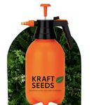 Kraft Seeds 2L Spray Pump for Plants | Garden Sprayer with Adjustable Brass Nozzle | Plastic Water Spray Bottle for Gardening, Car & Bike Wash | Leak-Proof Plant Watering pump, Easy-Fill Water Sprayer
