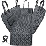 URPOWER Dog Seat Cover, 100% Waterproof Hammock 600D Heavy Duty Scratch Proof Nonslip Durable Soft Pet Back Seat Covers for Cars Trucks and SUVs