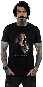 DC Comics Men's Supergirl TV Series Kara Pose T-Shirt Black XXX-Large