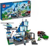 LEGO City Police Station 60316 Kids Building & Construction Toys, Chopper, Truck & Car Toy