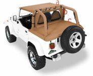 Pavement Ends by Bestop 41815-15 Black Denim Cargo Cover for 92-95 Wrangler YJ