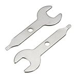 3/8" Collet Wrench Key for Dremel, Craftsman and Decker or Rotary Tool, Stainless Steel Nut Spanner, Pack of 2