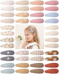 doboi 40Pcs Toddler Hair Clips with Feature Transparent Silicone