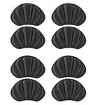 Senshuomy Anti-Slip Heel Grips,Heel Pads,Thick Liners & Fillers for Half-Size Too Big or Loose Shoes and Guard Skin(8 PCs/Black)