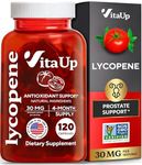 VitaUp Lycopene Supplement - USA Made Lycopene 30mg - Lycopene Supplements for Men - Prostate Supplements for Men - Lycopene Supplements for Prostate Health, Heart Health & Immune Support - 120 Count