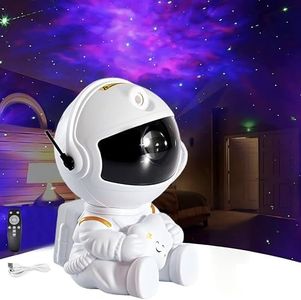Starwood Astronaut Galaxy Star Projector - Starry Nebula Ceiling Lamp with 8 Modes, Remote, and 360° Adjustable | Aesthetic Bedroom Decor for Kids & Adults (Sitting Posture)