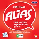 Frank Original Alias Board Game – Premium Indoor Game Adults and Kids – Interactive and Fun Word Board Games Ages 10 and Up – English Word Explaining Game for Family and Friends – Sand Timer Included