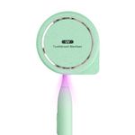 Toothbrush Sanitizer, UV Toothbrush Sanitizer and Holder with Fan Drying 3 Minute Timer Toothbrush Covers for Any Toothbrush, Rechargeable Portable Biodegradable Eco-Friendly Toothbrush Case (Green)