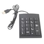 Mini USB Numeric Keypad Waterproof Numeric Keypad Portable Number Keyboard Slim Mini Number Pad for Laptop External Number Keyboard Shortcut Keypad Data Entry, for Windows PC Computer MacBook- Black