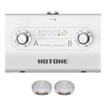 HOTONE Dual Footswitch Pedal Momentary 2-Way Pedal Foot Switch Controller Switch 6.35 mm (Ampero Switch+)