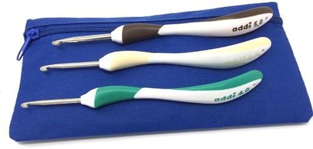 Camtiac addi Swing Maxi Crochet Hook Set Thickness 4-4.5-5 and Storage Bag