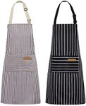 NLUS 2 Pack Kitchen Cooking Aprons,