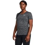 Under Armour Womens Tech Ssv- Twist T-Shirt, Black, XL EU