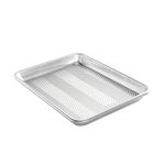 Nordic Ware Prism Quarter Sheet, Aluminium Baking Sheet with Improved Airflow, Premium Bakeware Made in The USA, Silver,L: 12.1" x W: 8.8" x H: 1.1"