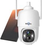 Hiseeu 3MP Solar Security Camera Outdoor Wireless with Color Night Vision,Battery Powered PTZ WiFi CCTV Camera with Solar Panel,PIR Motion Detection,Two-Way Audio