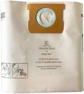 CF Clean Fairy 10Pack Vacuum Cleaner Bag Replacement for ShopVac 90661 9066100 fit 5,6,8 U.S. Gallon vacs(4,5,6.5 Canadian Gallon vacs)