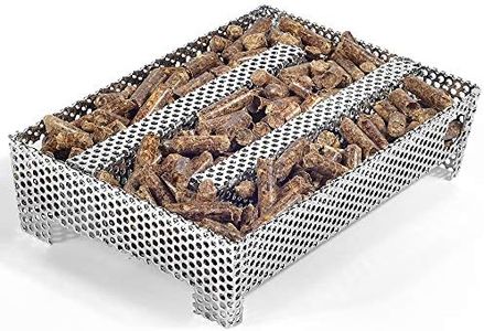 Buzzlett 12 Hours Pellet Maze Smoker Tray, Perfect for Hot or Cold Meat, Cheese, Fish and Pork Smoking, 5" x 8"