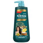 Kesh King Ayurvedic Anti-Dandruff, Reduces Hair Fall Soothes Itchy Scalp No Paraben & No Silicon, 21 Natural Ingredients The Goodness Of Curd, Lemon And Neem Shampoo For Women And Men - 600 Ml