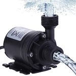 HSEAMALL Brushless Submersible Water Pump DC 12V Amphibious Pump 800L/H 5M for Pond Aquarium Fish Tank Solar Fountain Pool Water Circulation System